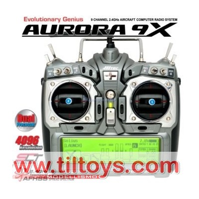 Hitec -  AURORA 9X solo TX 2,4GHz Mode1