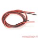 Cavo siliconico rosso-nero 0,75 mm² AWG18