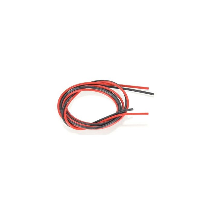 Cavo siliconico rosso-nero 0,75 mm² AWG18