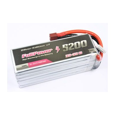 Batteria Lipo 2S 5200mAh 35C Silver V2